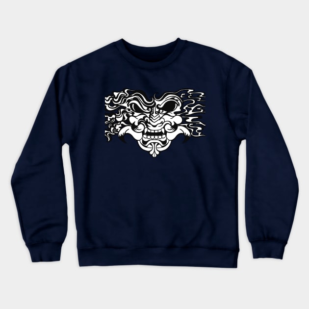 Cloud Oni Crewneck Sweatshirt by Munda Lyn